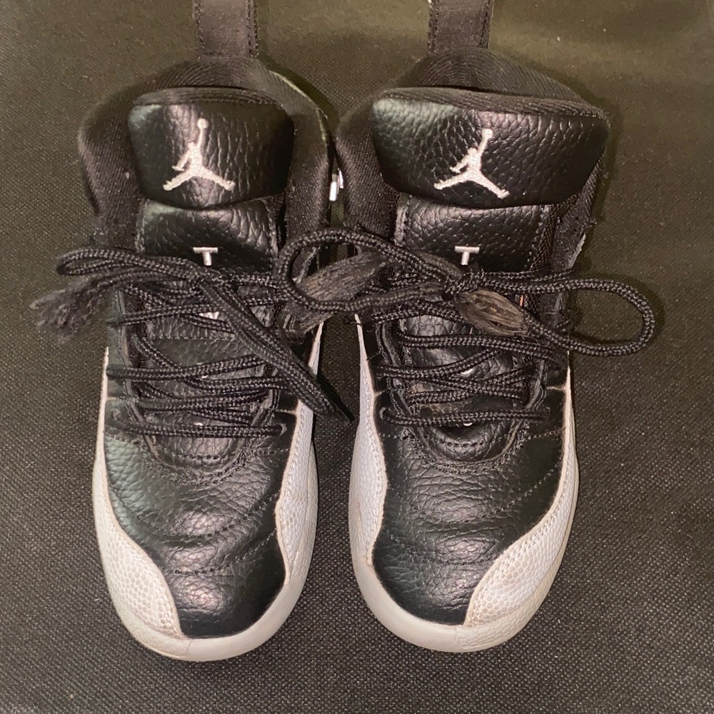 Jordan Kids Black and Gray Sneakers